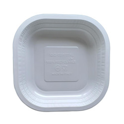 12 farfurii patrate din...